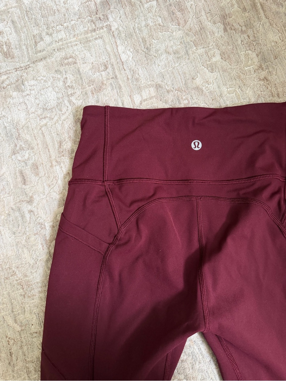 Lululemon All The Right Places Pant II 28” Garnet Leggings Size 4 - Picture 5 of 7